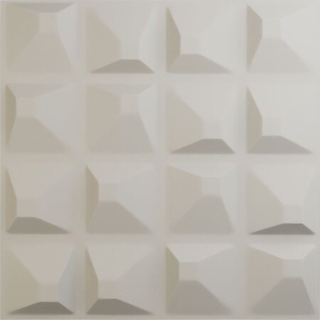 Ekena Millwork 19 5/8in. W x 19 5/8in. H Tristan EnduraWall Decorative 3D Wall Panel Covers 2.67 Sq. Ft. WP20X20TNGBW